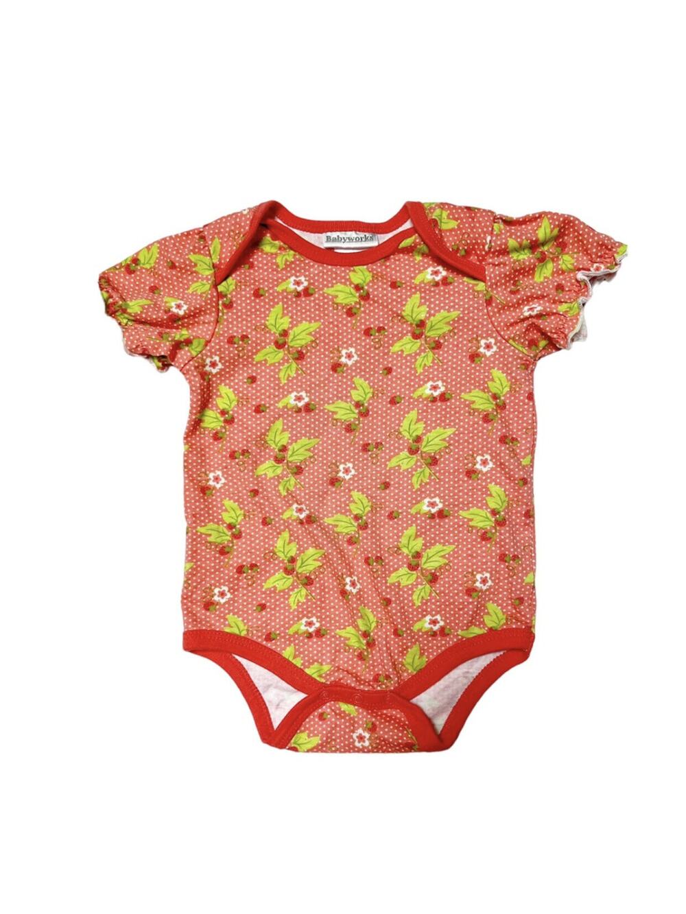 Babyworks Strawberry Print Bodysuit 6-9m